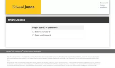 Edward Jones Account Login Password Reset