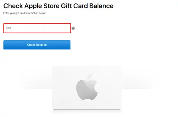 Apple Gift Card Pin
